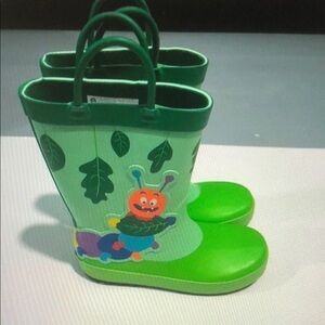 Target Kids Green Leafy Caterpillar Boots